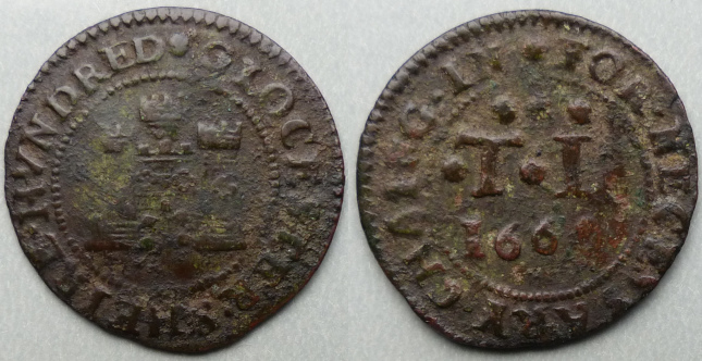 Gloucestershire Hundred, T L 1669 halfpenny